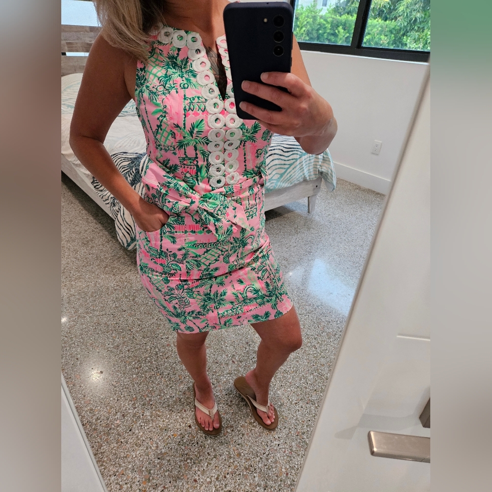 Lilly Pulitzer Palm Beach mini dress size 2 pink